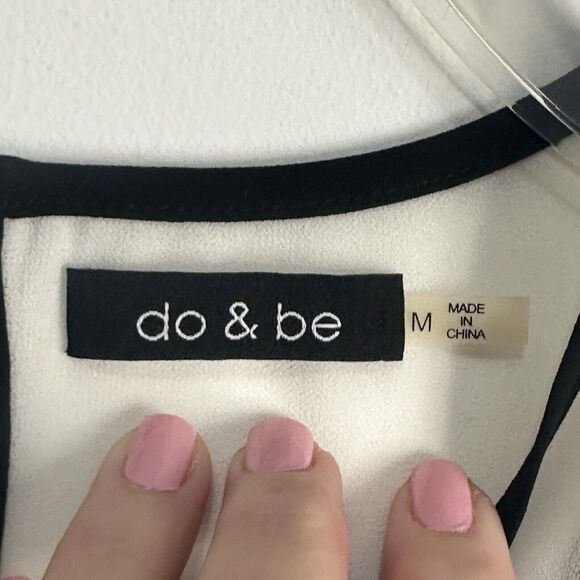 do&be Tank Top M Sheer White Embroidered Sleeveless Layering Summer Boho Tunic - Picture 11 of 11